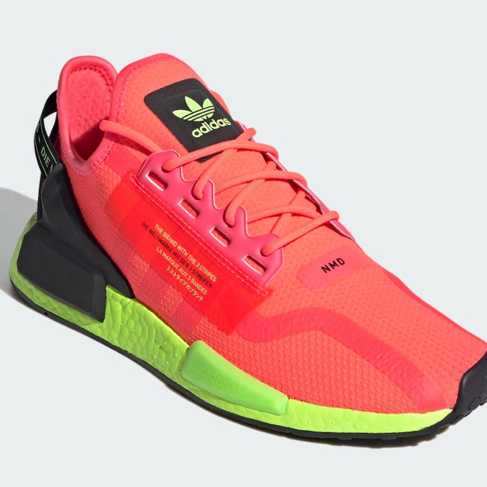 Adidas NMD_R1 V2 Running Shoes Mens FY5919 Watermelon Pack Signal Pink New